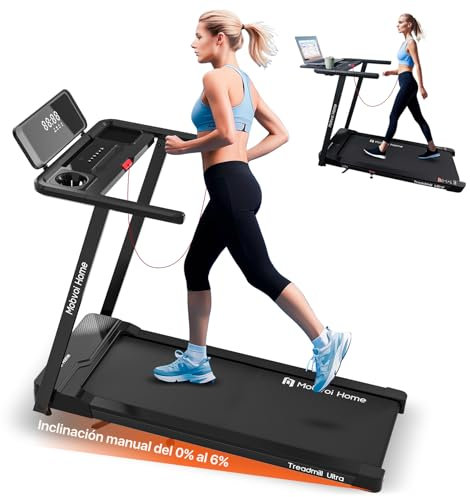 Mobvoi Home Laufband Ultra mit 6% Steigung 3-in-1 Gehpad für das Home Office 2,5 PS Laufband zum Gehen und Laufen Halterung für Tasse Telefon Laptop Große Lauffläche LED-Display 120kg 12km/h