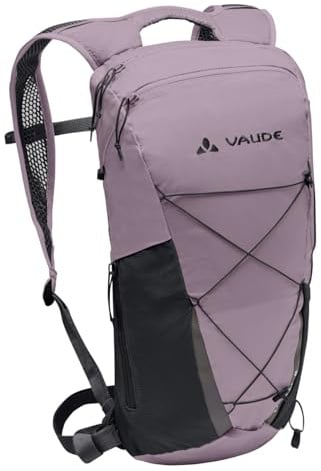 VAUDE Uphill 8 Leichtrucksack – Purple Ash | Rucksack 350 g mit 8 L Volumen – ergonomische Schultergurte & flexibler Rücken – Trinksystem-Ausgang für MTB & Trailrunning