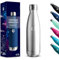 Gourde, 500 ml Sans BPA, Gourde Isotherme, 18/8 Acier Inoxydable, Bouteille Metal, Isolation Sous Vide à Double Paroi, Bouteille Acier Inoxydable pour École, Randonnée bouteille - Couleur vraie