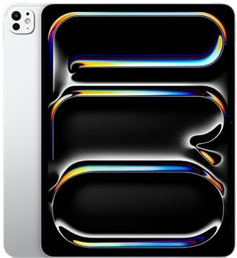Apple iPad Pro 13'' (M5): Ultra Retina XDR, Vetro standard, 256 GB, Wi-Fi, fotocamere frontale e posteriore da 12MP, scanner LiDAR, un giorno di batteria – Argento