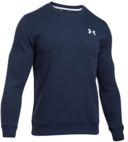 Under Armour Men Rival Solid Fitted Crew, Men's Fleece Jumper Crafted from Durable Fabric, Fleece Pullover with Long Sleeves