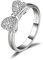 JewelryPalace Wickelring Schleife Verlobungsring Unendlichkeit Promise Eheringe Ring Silber 925 Damen, Zirkonia Silberringe Trauringe Damenring Hochzeitsringe Antragsring Ringe, Damen Schmuck