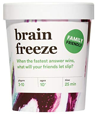 Dyce Games - Brain Freeze Familien-Kartenspiel: The Speak-Before-You-Think Partyspiel für alle Altersgruppen - Familienedition