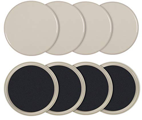 Ezprotekt 7 Inch Large Furniture Slider Glider,180mm Round Carpet Slider Glider for Moving Heavy Furniture Quickly and Easily on Carpet Surface-Furniture Moving Pads（8 Pack）
