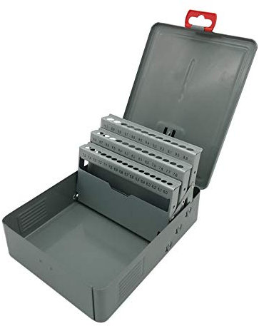 Spiralbohrerkassette Metallbohrerkassette 41 tlg. LEER 6,0 mm - 10,0 mm Leerbox zum eigenen Bestücken