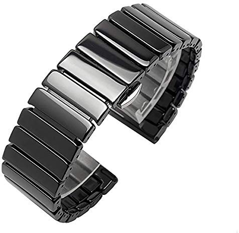 ZXF Uhrenarmband Schnellspanner Keramik Uhrenarmband-Armband Armband (Size : 22mm)