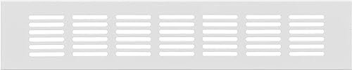 60x300mm Rectangular Rejilla de Ventilación de Aluminio, Blanco