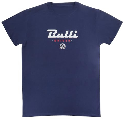 BRISA VW Collection - Volkswagen T-Shirt Unisex-Kurzarm & Rundkragen mit T1 Bulli Bus Motiv aus Baumwolle ohne Seitennähte (S-XXL)