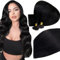 Easyouth Black U Tip Hair Extensions Real Human Hair Black Utip Hair Extensions Human Hair Jet Black Nail Tip Hair Extensions Remy Real Hair U Tip Extensions Hout Fusion Hair 18 Inch 50g/50s