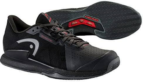 HEAD Men's Sprint Pro 3.5 Clay Men Tennisschuh, schwarz/rot, 43
