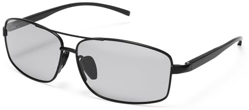 AOURBENE Herren Vintage eckig Fliegerbrille Polarisierte Sonnenbrille Pilotenbrille sonnenbrille UV400 Schutz Sonnenbrille