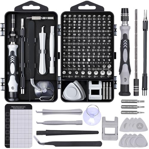 Precision Screwdriver Set Mini Kit: Bluvizo 122 in 1 Magnetic Small Repair Tool Kit with Torx Phillips Star for PC Computer Laptop Phone Switch Xbox PS5 MacBook iPad Electronics