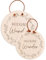wunderwunsch Placa para puerta de habitación infantil, placa de madera personalizada, para niños y bebés, decoración para habitación de bebé, personalizada, diseño de milagro (14 cm de diámetro)