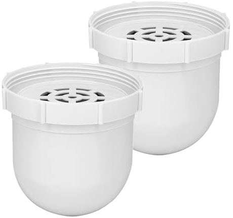 2-Pack Replacement Filter Compatible with Clearly Filtered Water Pitcher | Removes 99.9% of 365+ Contaminants. 100-gal Life.Fits BPA-free & NSF Certified Materials,by Molgoc.