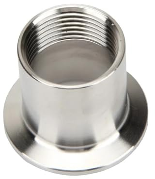 PAJPXPCD Stainless Steel Female Threaded Connectors Tri Clamp 34mm Flange Connection 1/4