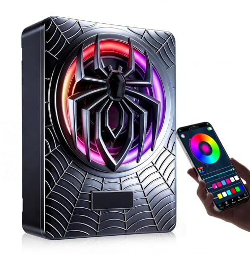 Subwoofer activo para automóvil, montable bajo los asientos, potencia máxima de 1200W, 10, módulo amplificador integrado, subwoofer compacto, iluminación ambiental RGB controlada por aplicación