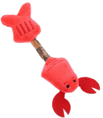 Luxshiny Jouet Interactif et Passer du Temps pour Chat en Peluche Bâtonnet de Vigne Argentée Silvervine d'animal pour Nettoyer Les Dents Votre Animal