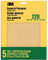 3M Aluminum Oxide Sandpaper Very Fine, 9000NA, 22.86 cm x 27.94 cm, 5 Sheets per Pack - For General Purpose Sanding on Paint, Wood and Metal
