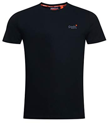 Superdry Men's Orange Label Vintage Emb Tee Kniited Tank Top, Black (Black 02A), XS
