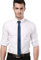 Landisun Krawatte Skinny Tie Seidenkrawatte Satinoberfläche Krawatte (149 x 5 cm, Marineblau)