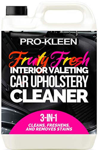 Pro-Kleen Interior Valeting Car Upholstery Carpet Cleaner Shampoo Removes Dirt, Grime and Stains Fruity Fresh Fragrance (5 Litres)