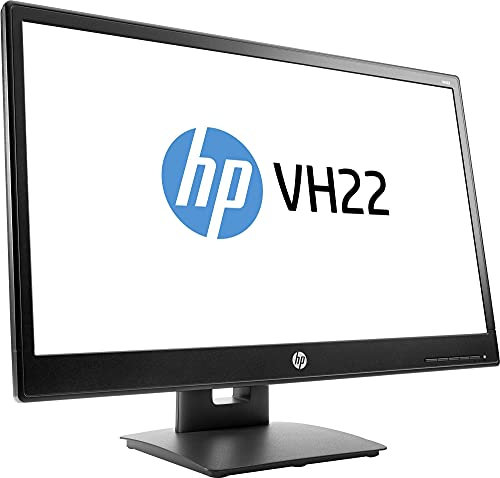 HP VH22 (21.5 inch) Full HD Monitor 1000:1 250cd/m2 1920x1080 5ms DisplayPort/DVI-D (Renewed)