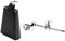 Milisten Drum Kit Cowbell Stahllegierung Kuhglocke Metall Kuhglocke Noise Maker Percussion Instrument Musikinstrument Zubehör für Schlagzeug Set Percussion Schwarz