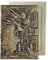 YHH Leder Tagebuch din A5 Liniert, Vintage Notizbuch Liniert Hardcover, Geprägte, Zeichenbänder, 200 Seiten, Reisetagebuch, Journal Notebook Ideen für Erwachsene Kinder Beste Freund, Drachen3D Bronze