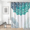 Trimming Shop Rideau de douche en polyester avec 12 crochets - Résistant à la moisissure - Imperméable - Lavable - 180 x 180 cm