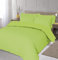 Home Living NON IRON Luxury Easycare Plain Dyed Duvet Cover & Pillow Case(s) Bedding Set (Lime, Double)
