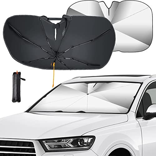 Protector Solar para Luna Delantera de Coche para Skoda Octavia 2005-2013, Parasol Parabrisas Paraguas Plegable Anti UV Evita Arañazos Auto Accesorios