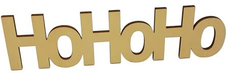 Melis Deko-Schriftzug Hohoho – Weihnachten Weihnachts-deko aus Holz – 30cm