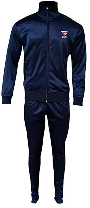 Fadi Sports Men's Full Zip Tracksuit, 2-Piece Sweatsuit for Jogging, Sports, Zipper Pockets, Ideal for Active and Casual Wear (US, Alpha, Medium, Regular, Regular, Navy Blue)