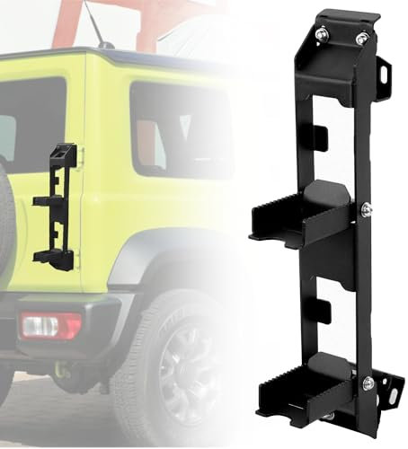 Archaic Heckklappenleiter für Suzuki Jimny Sierra JB64 JB74 2018–2023, Heckleiter Cross Country-Leiter für Jimny, faltbares Kletterpedal