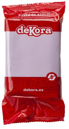 Dekora - Pâte à Sucre Violet pour Décoration Gâteau et des Cupcakes - Sucre Fondant Prête à Dérouler pour la Réalisation de Toutes Sortes de Décorations - Facile à Travailler - 250 g