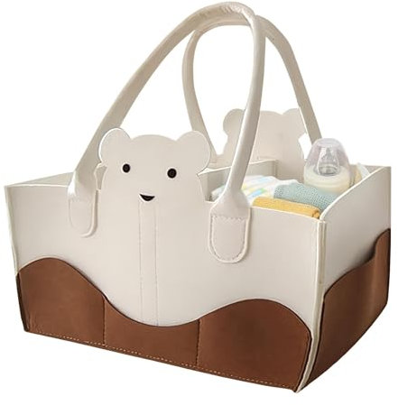 Baby Diaper Caddys | Baby Organiser | Baby Storage Caddys | Diaper Caddys Organizer | Portable Nursery Storage Basket Bin Changing Table Organizer for Diapers and Baby Wipes