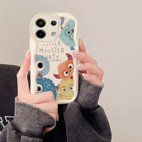 PAIXIKYZ Compatible con Redmi Note 13 Pro 5G/Poco X6 5G Funda Silicona Suave con Diseño Ondas Cremosas Suaves