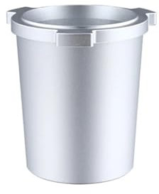 Vaso dosificador de café de aleación de aluminio de 50 mm, dispensador de café, taza for oler café, alimentador de polvo for máquina de espresso(Silver)