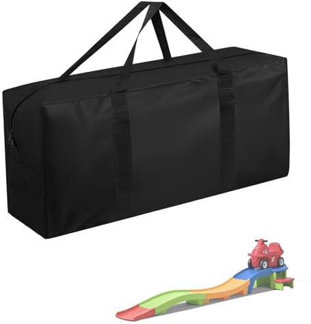 Loenel Kids Roller Coaster Bag for Step 2 Up & Down Roller Coaster, Waterproof Dustproof Storage Bag for Kids Ride On Toy Indoor and Outdoor (Black)