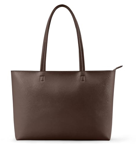 KALIDI Tote Bag Handbags for Women Large with Zip PU Leather School,Work