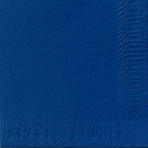 250 Stck. Duni Servietten, dunkelblau, 3-lag., 40 x 40 cm, 1/4 Falz