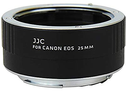 JJC Autofokus Zwischenringe (AF) mit TTL-Belichtung für Makrofotographie 25mm (Passen für Canon EOS EF/EF-S Mount Kameras)