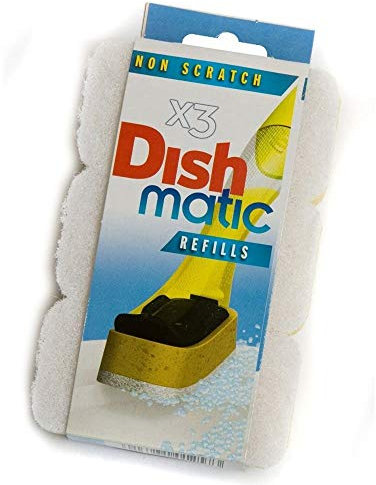 2X3 Non Scratch Dishmatic White Refill Sponges