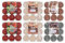 makonen Market Duftkerze mit hohem Duft Teelichter Set 54er 4 Geschmacksrichtungen Sortiment Teelichter (6x9 Packungen) 4 Düfte Vanille Erdbeer Sandelholz Zimt (Scent Combo A)