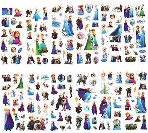 Frozen Aufkleber - YUESEN Frozen Stickers Alben Graffiti Laptop Skateboard Gepäckaufbewahrung Fahrrad Kinder DIY Decal Sticker 12PCS
