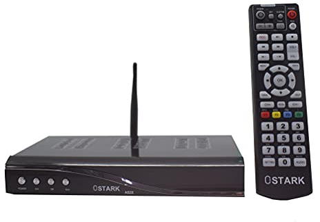 Ostark AS2X Receptor de satelite DVB S-S2X Full HD H,265 mas USB WiFi Incluido ethernet Soporte Youtube Ethernet conexion rj45