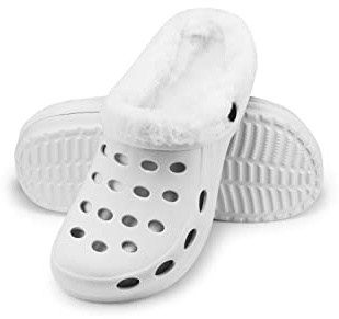 ESTRO Herren Winter Hausschuhe Damen - Hausschuhe Damen Winter Gartenschuhe Gefüttert Gartenclogs Herren Gefüttert A01