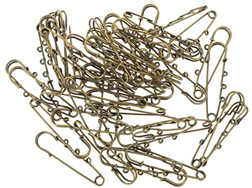 Toyvian Robuste und 50-teilige Sicherheitsbrosche Aus Legierung für Pullover Mäntel und Hüte.