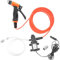 High Pressure Car Washer Pump: Portable Car Cleaning Washer Pump Kit 80w 130PSI 12v Water Pump with Spray Gun 19.7IN Pipe for Door Window Home Garden Car Tire Cleaning