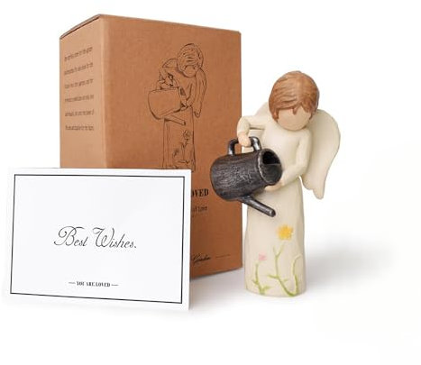 Garden Angel Statues, Gardening Gifts for Women with Gift Boxes, Angel Ornament for New Home Gifts, willow tree figurines,Represents Love, Care, Affection, and Hope